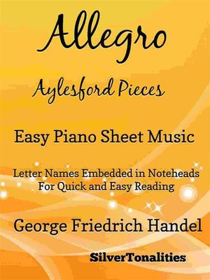 cover image of Allegro Aylesford Pieces Easy Piano Sheet Music